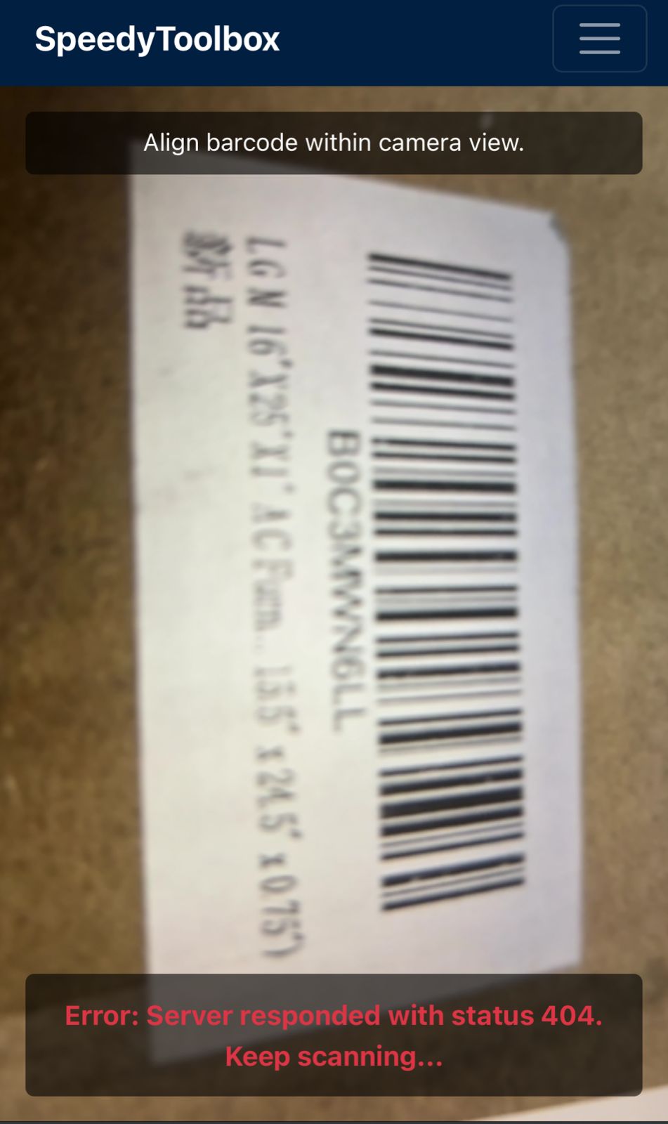 SpeedyToolbox Mobile App with Barcode Scanning for efficient field operations